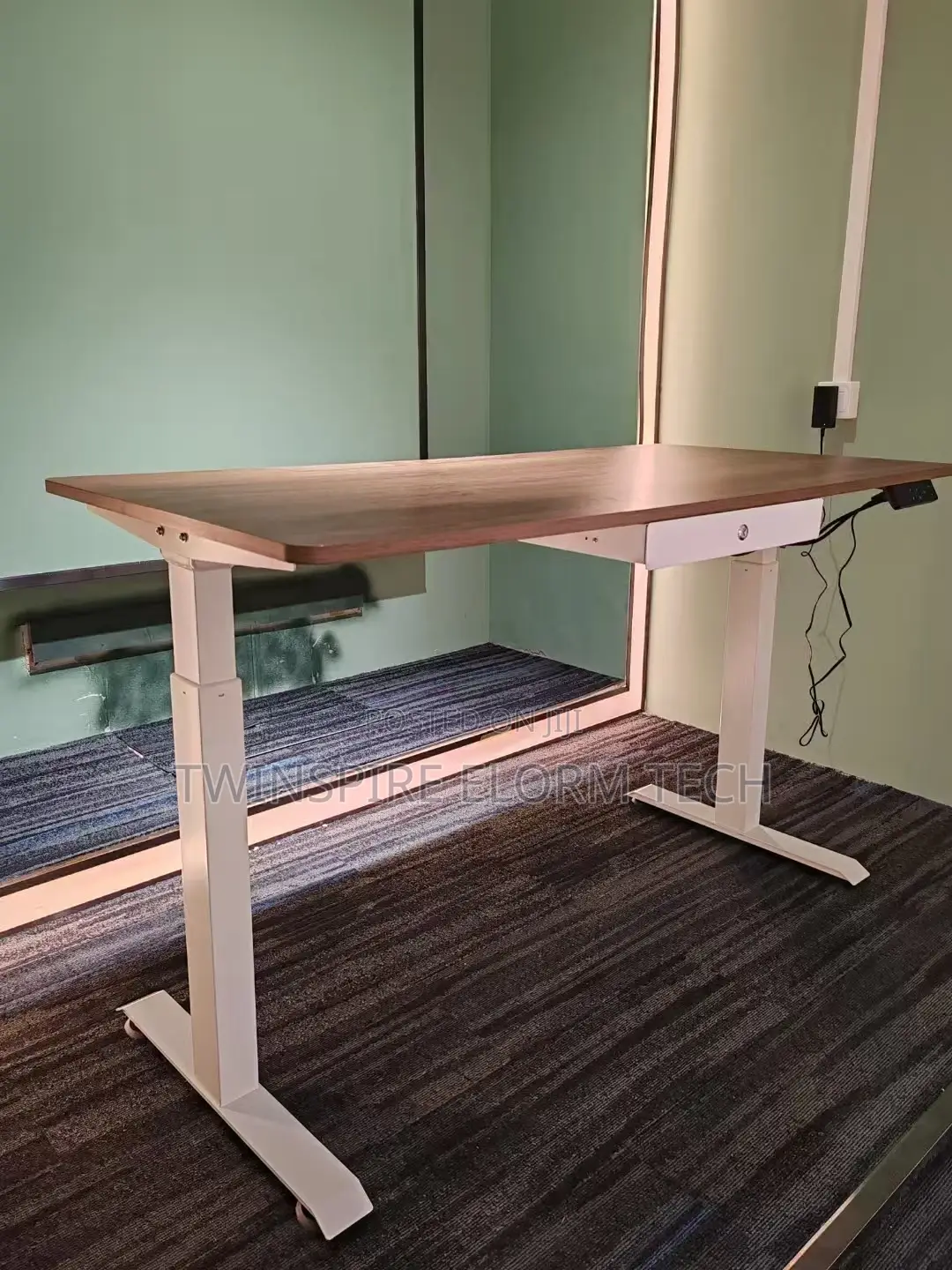 Electric Height Adjustable Sit Stand Work Desk Table