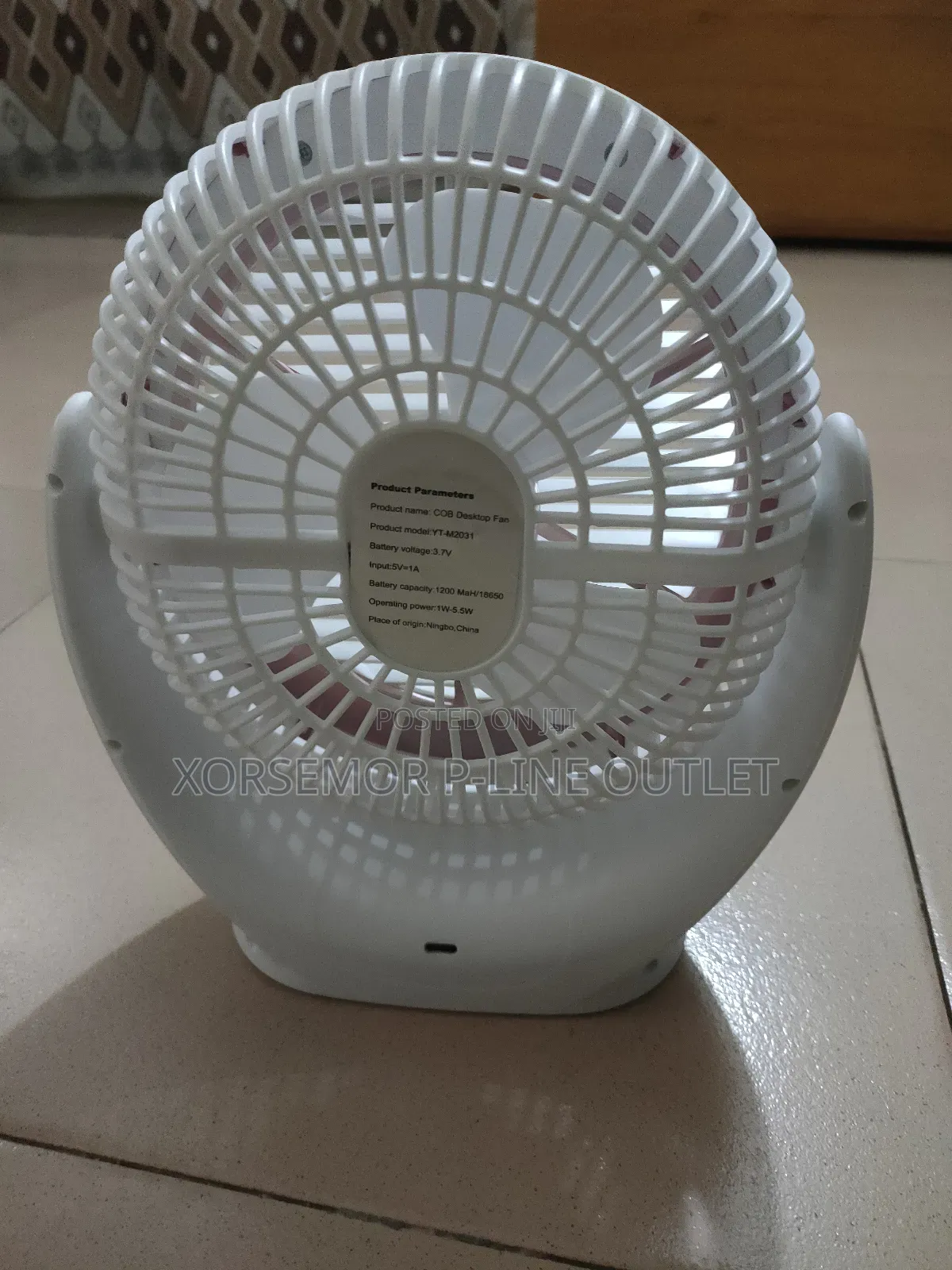 Desktop Yt-M2031 Strong Chargeable Fan
