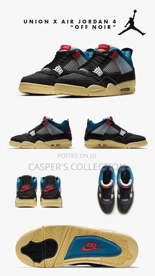 Air Jordan 4 Retro Union Off Noir