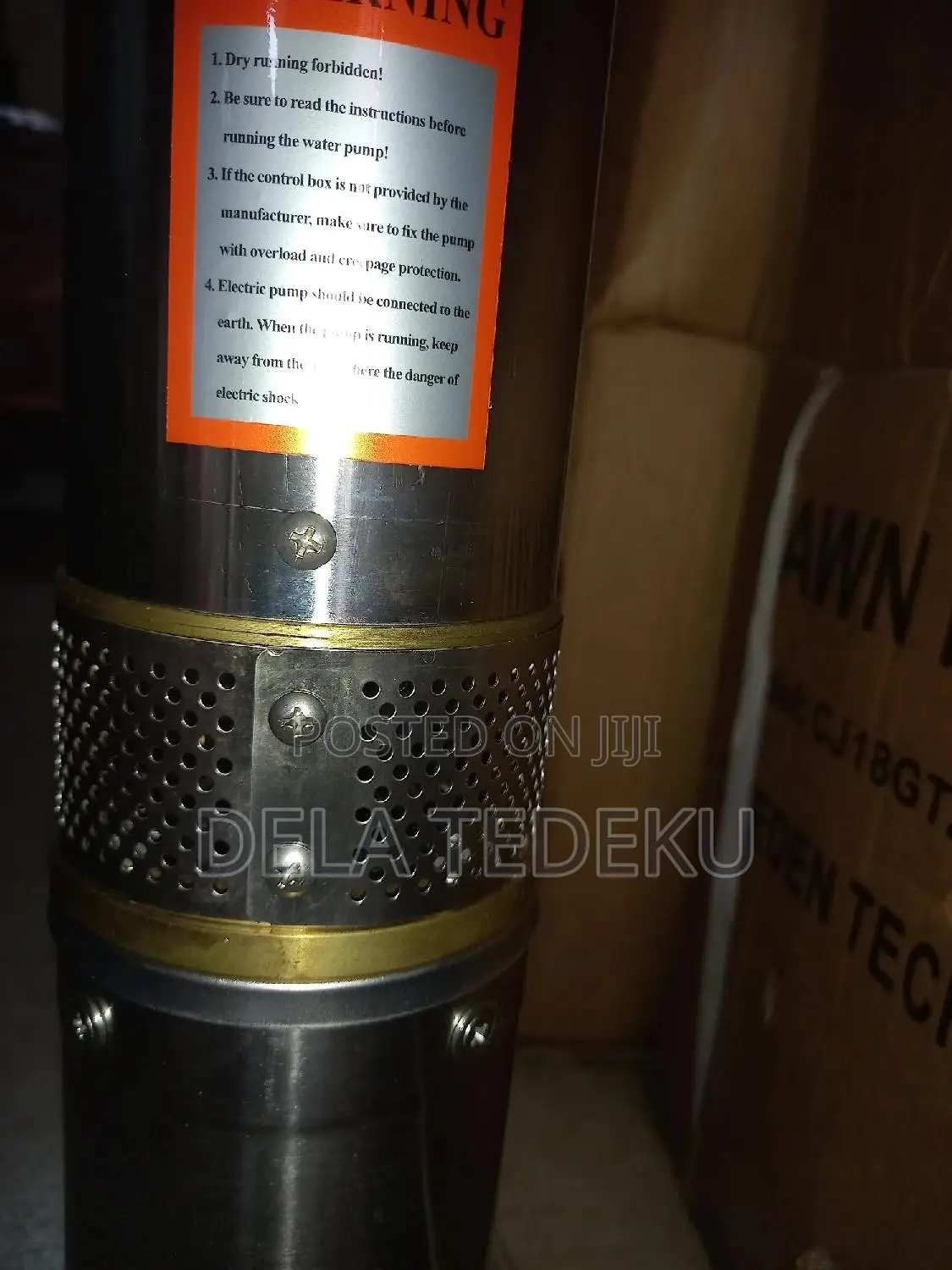 0.5hp Aquastrong Borehole Pump With Control Box/ at Caprice Bus Stop