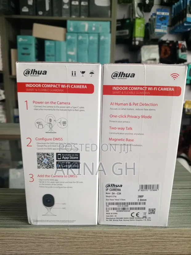 Dahua Indoor Compact Wifi Camera 3mp Cube A1 2