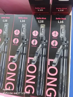L16 With 2 Led Lights Selfie Stick Tripod