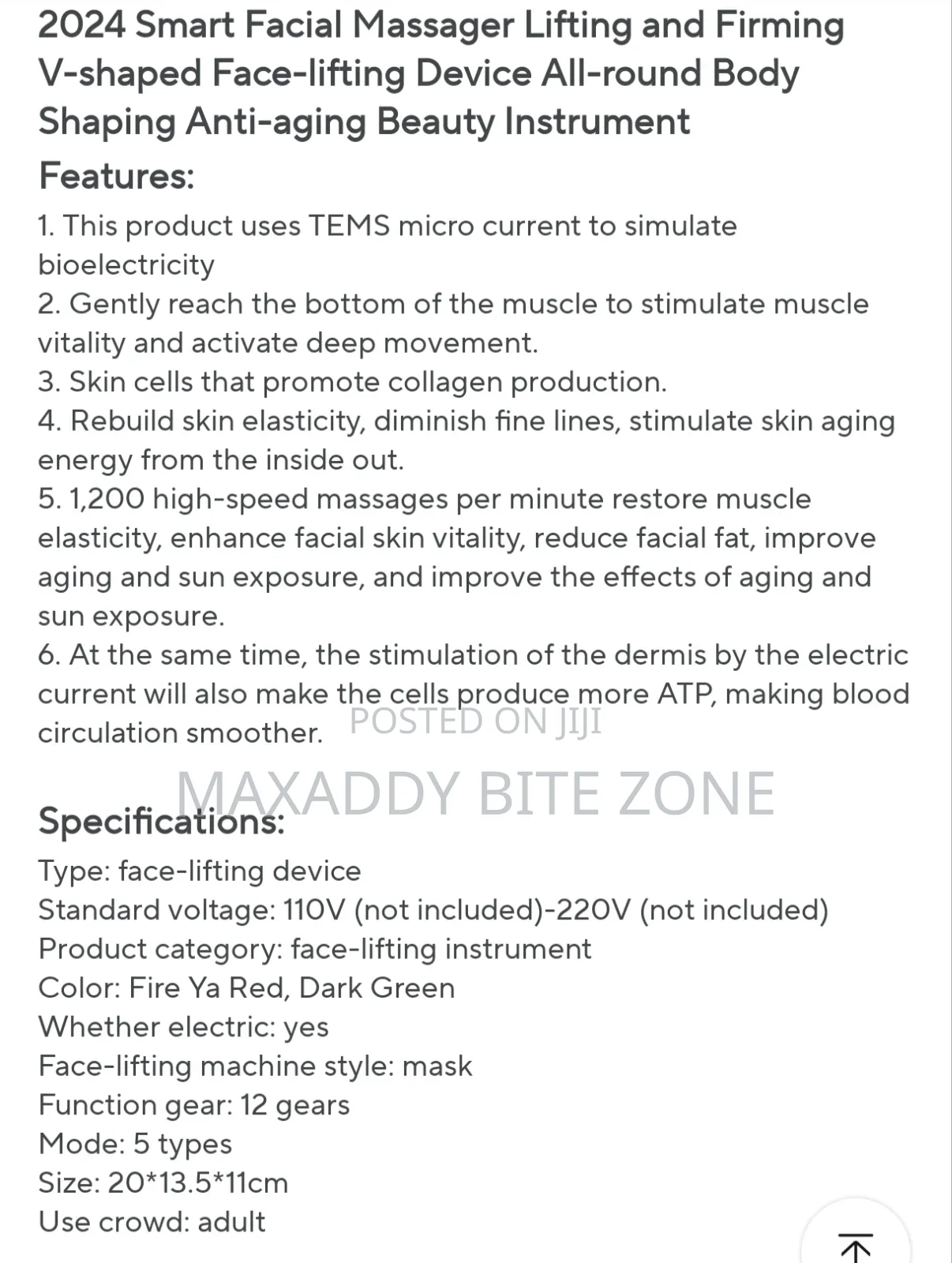 Smart Facial Massager Lifting And Firming V-shaped Device