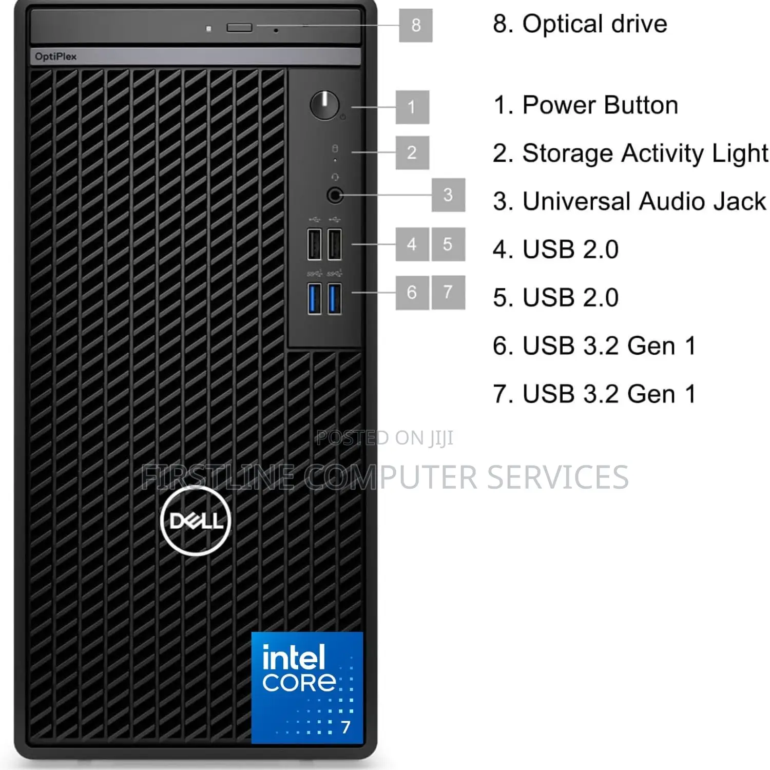 New Desktop Computer Dell Optiplex 7010 MT 8GB Intel Core I7 SSD 512GB