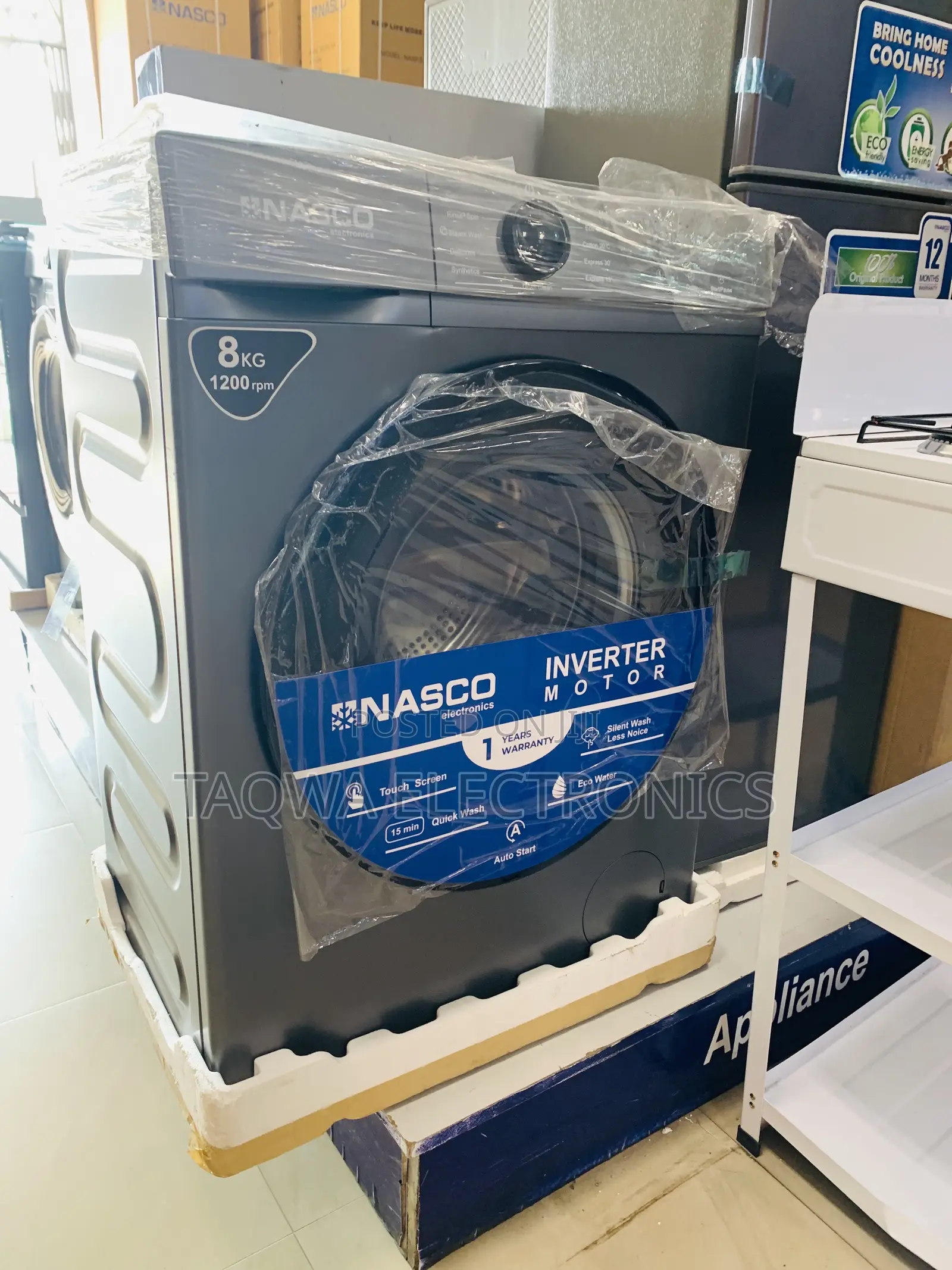 Wash With Almost Dry Nasco 8kg Front Load