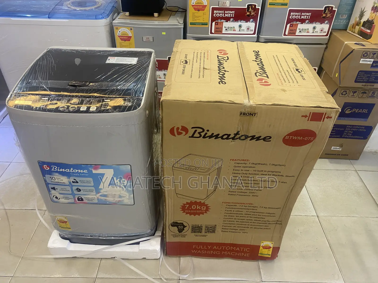 Binatone 7kg Fully Automatic Washing Machine