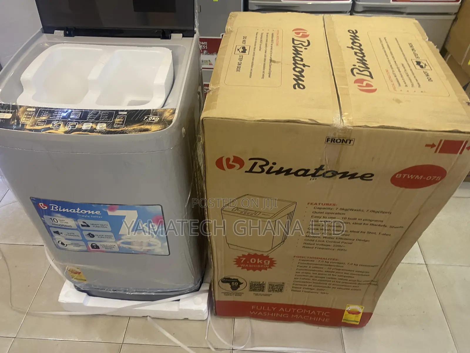 Binatone 7kg Fully Automatic Washing Machine