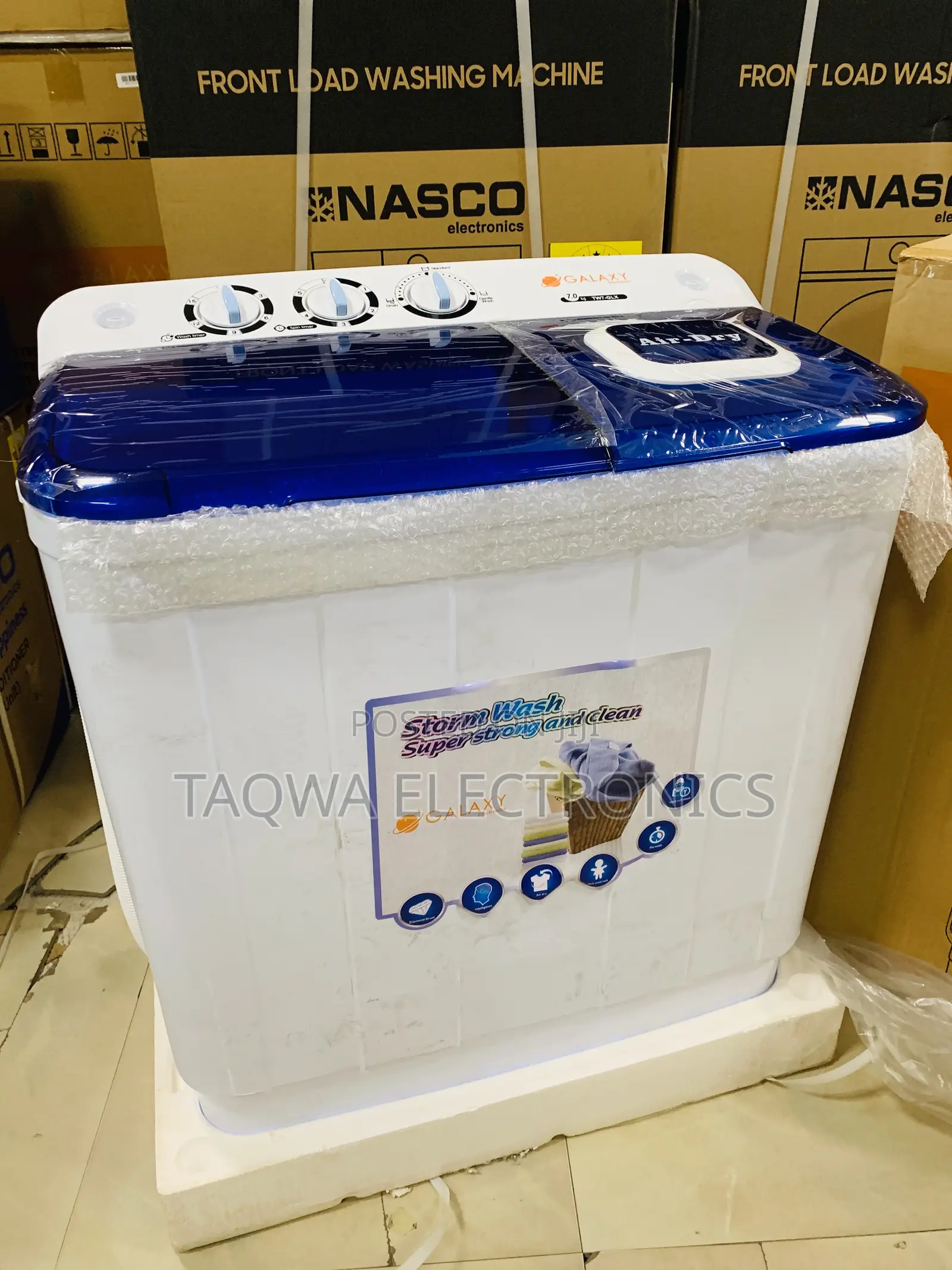 White Galaxy 7kg Washing Machine
