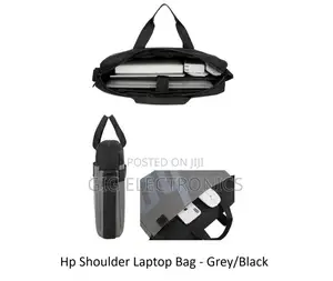 Hp Shoulder Laptop Bag - Grey/Black