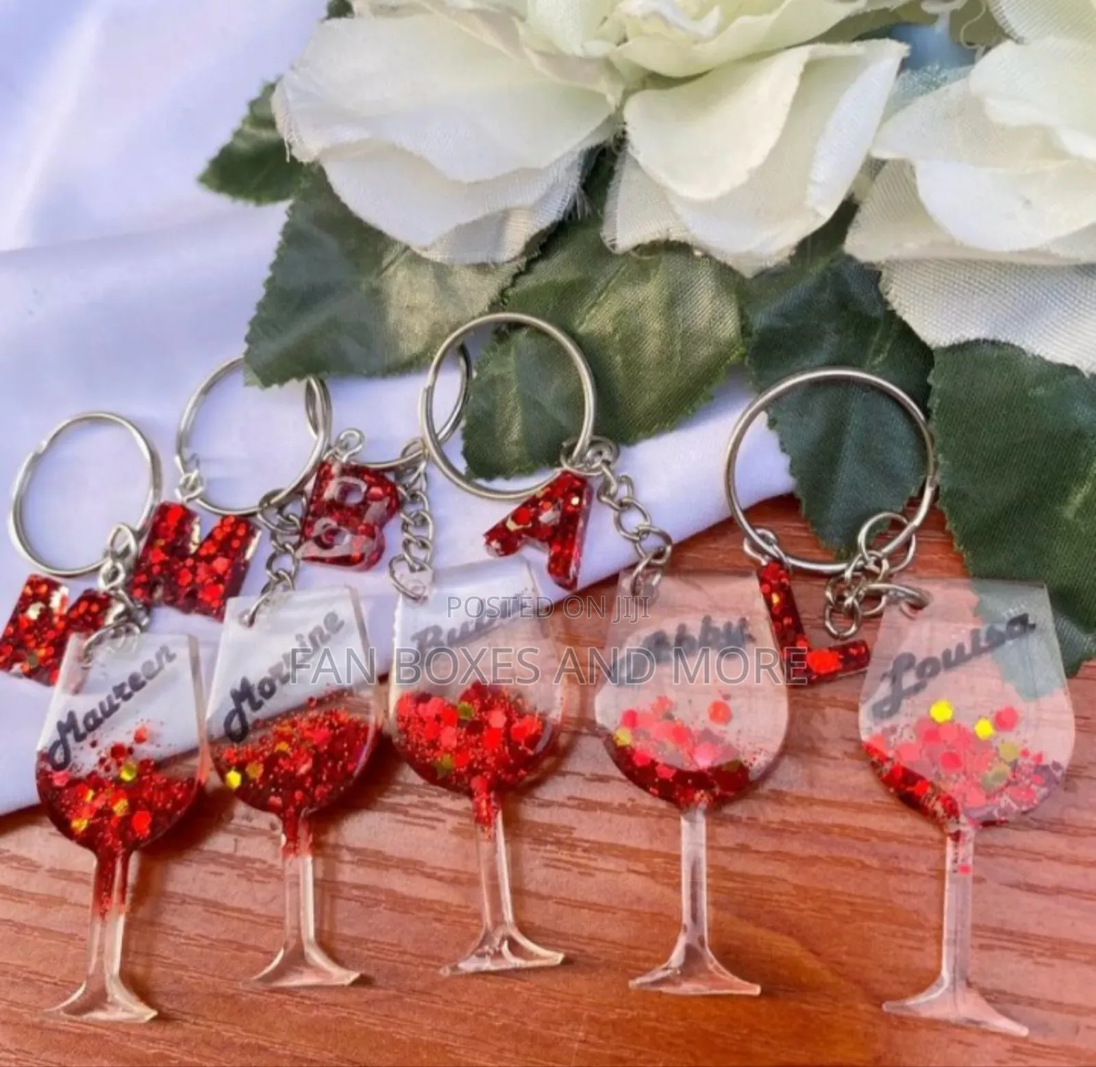 Resin Keyholders (Wine Glass Shape)
