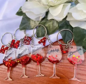Resin Keyholders (Wine Glass Shape)