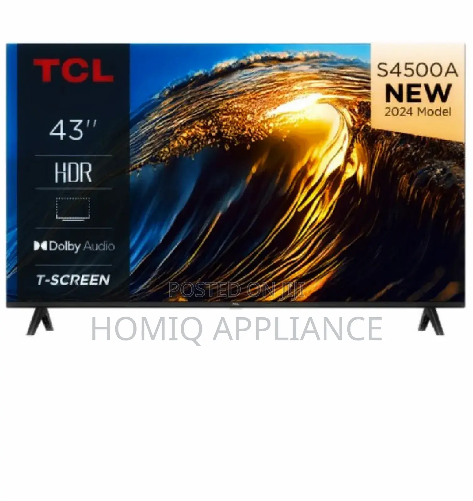 TCL 109.22 Cm (43 Inch) Full Hd Android Tv, 43s4500a, Black