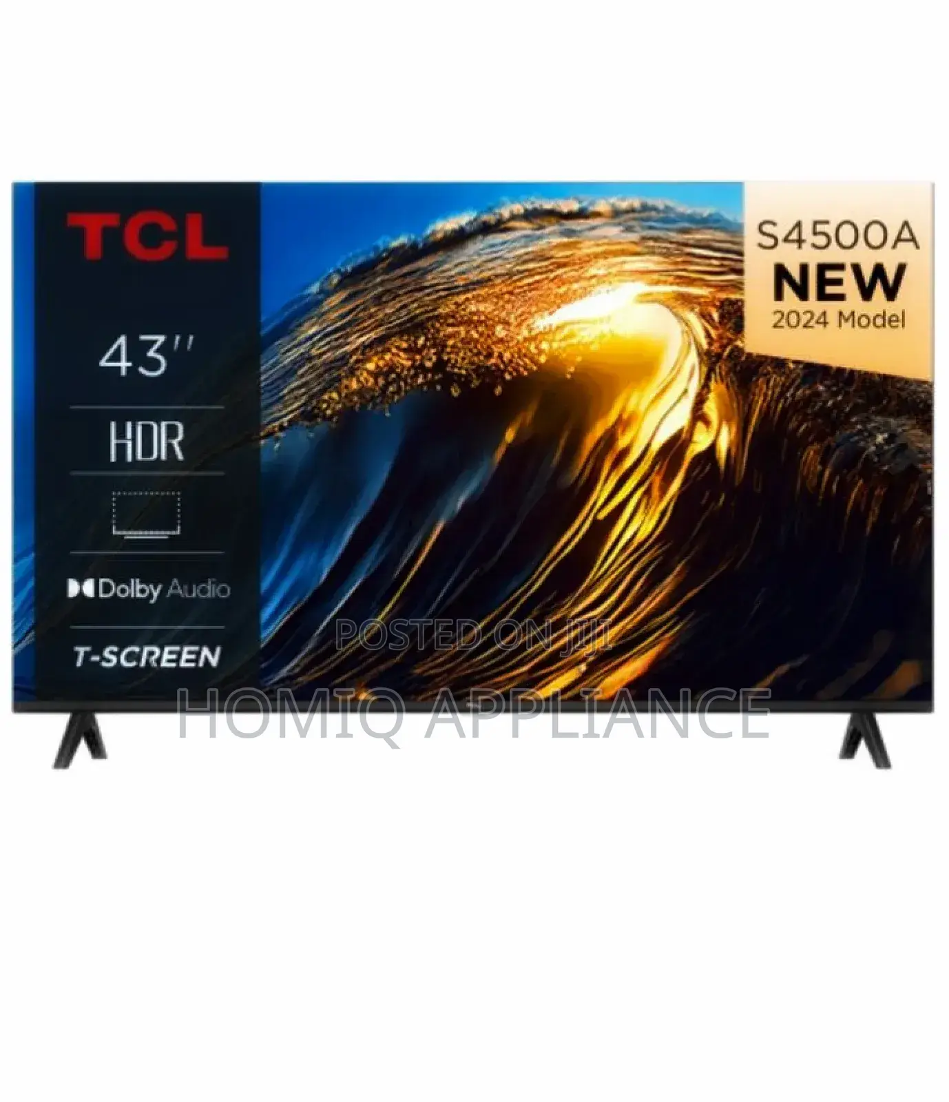 TCL 109.22 Cm (43 Inch) Full Hd Android Tv, 43s4500a, Black