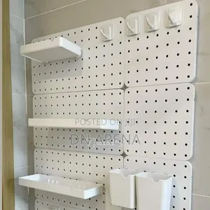 White and Black Plastic Peg Board Perforated Board