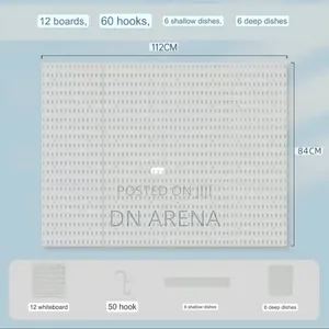 White and Black Plastic Peg Board Perforated Board