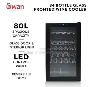 34 Bottle Glass Fronted Wine Cooler Uk