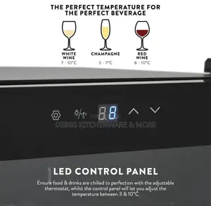 34 Bottle Glass Fronted Wine Cooler Uk