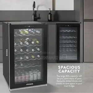 34 Bottle Glass Fronted Wine Cooler Uk