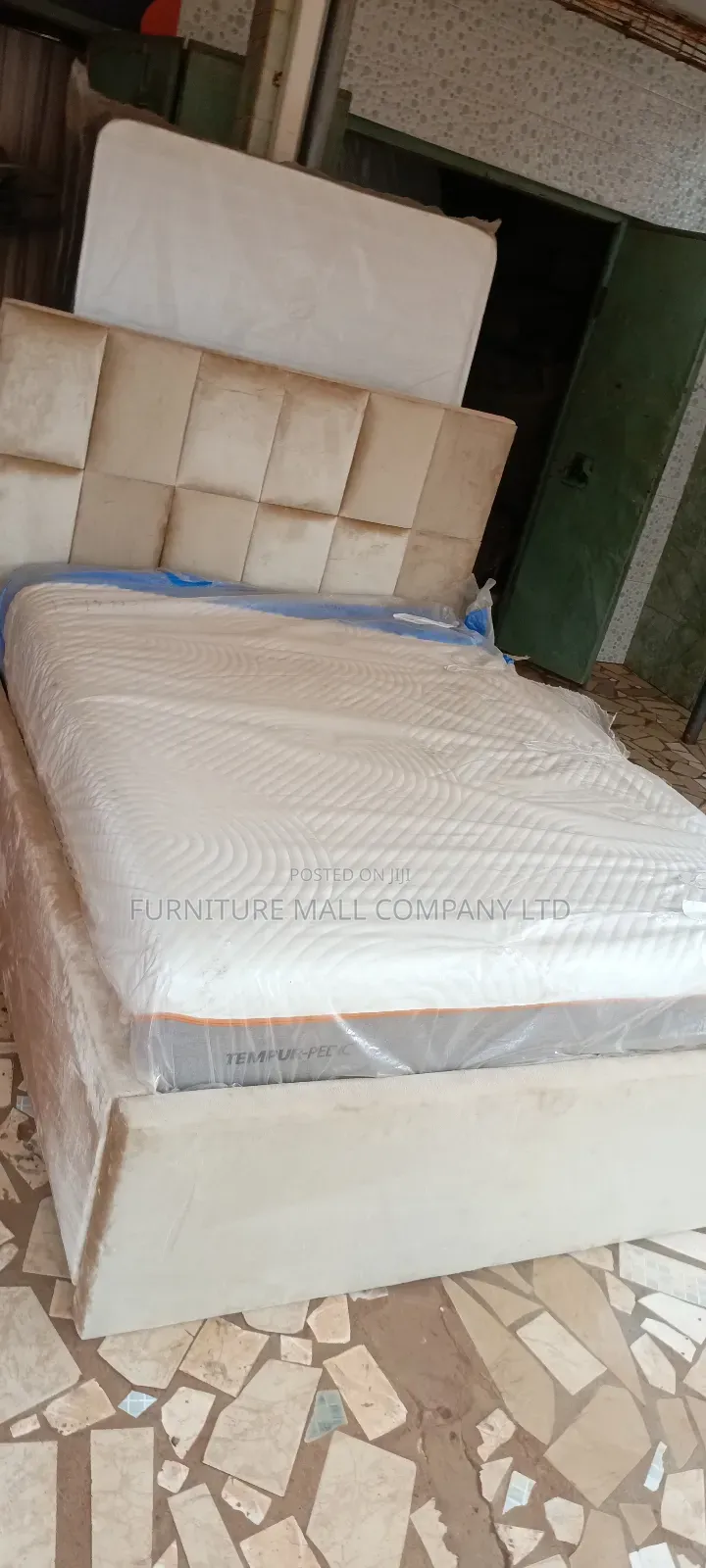 Sweet Queens Frame With Mattress 79/59💯🔥. Free Delivery📮
