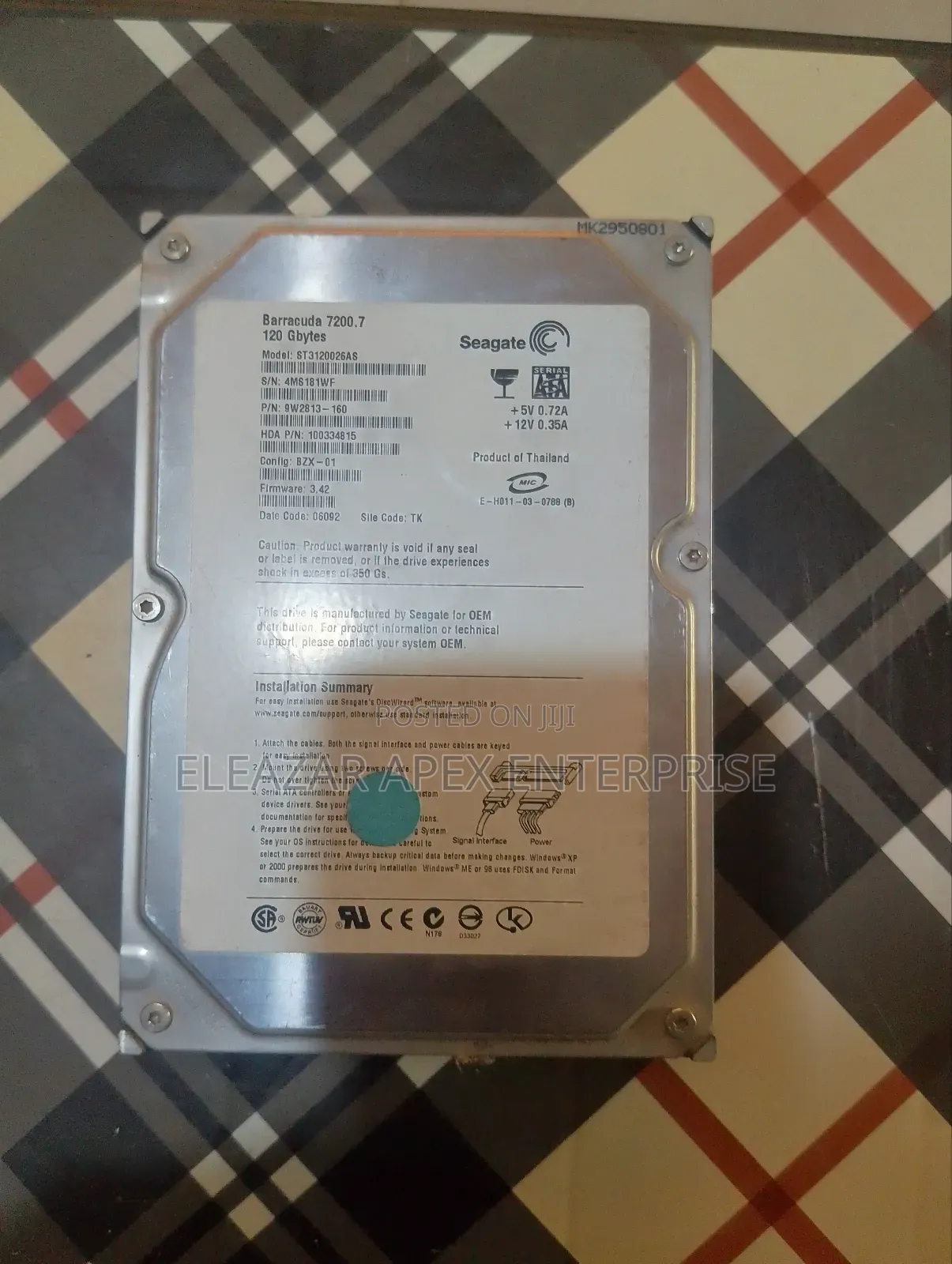 120gb 3.5" HDD