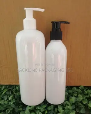 Empty Pet Cosmetics Shampoo Bottles
