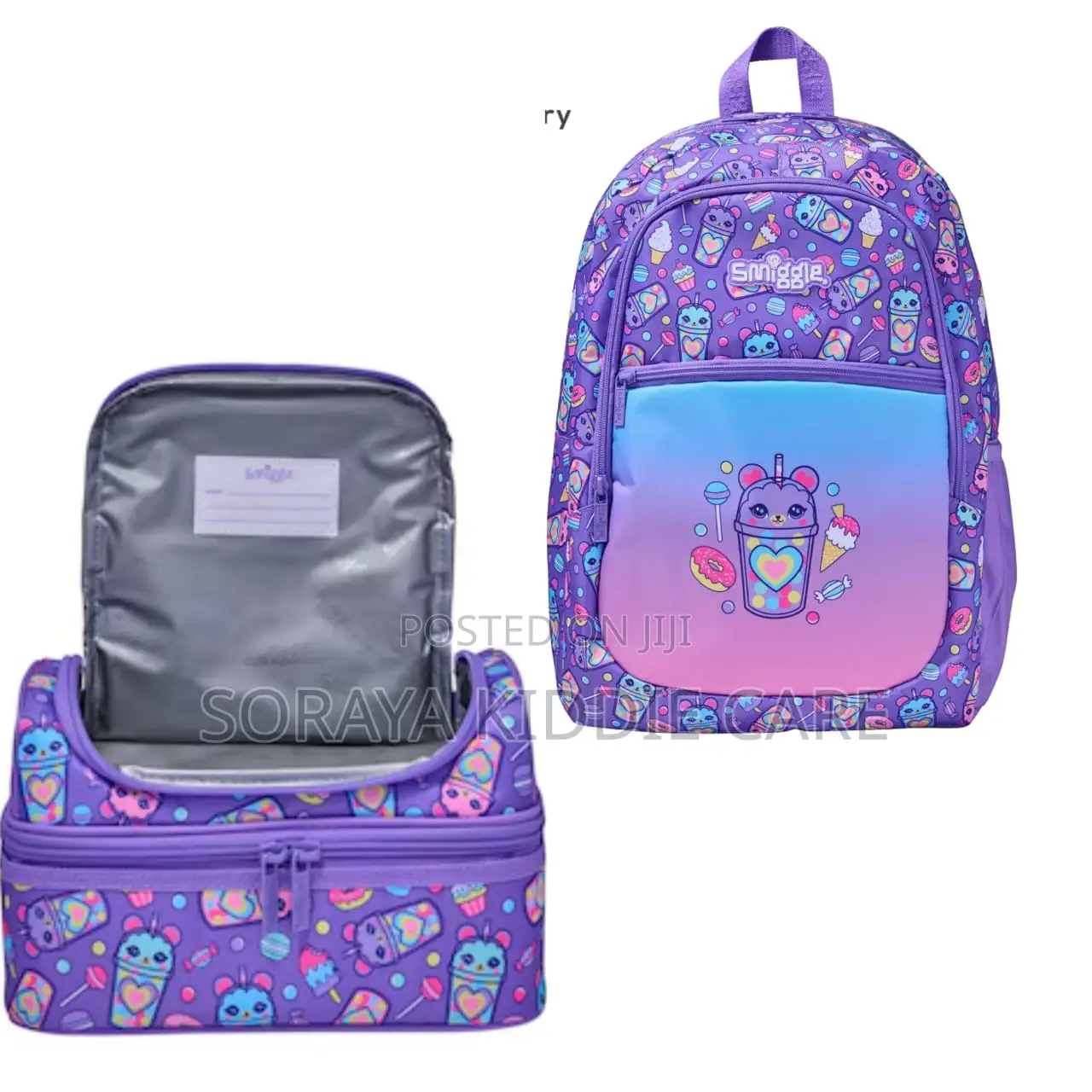 Smiggle Back Pack and Lunch Bag