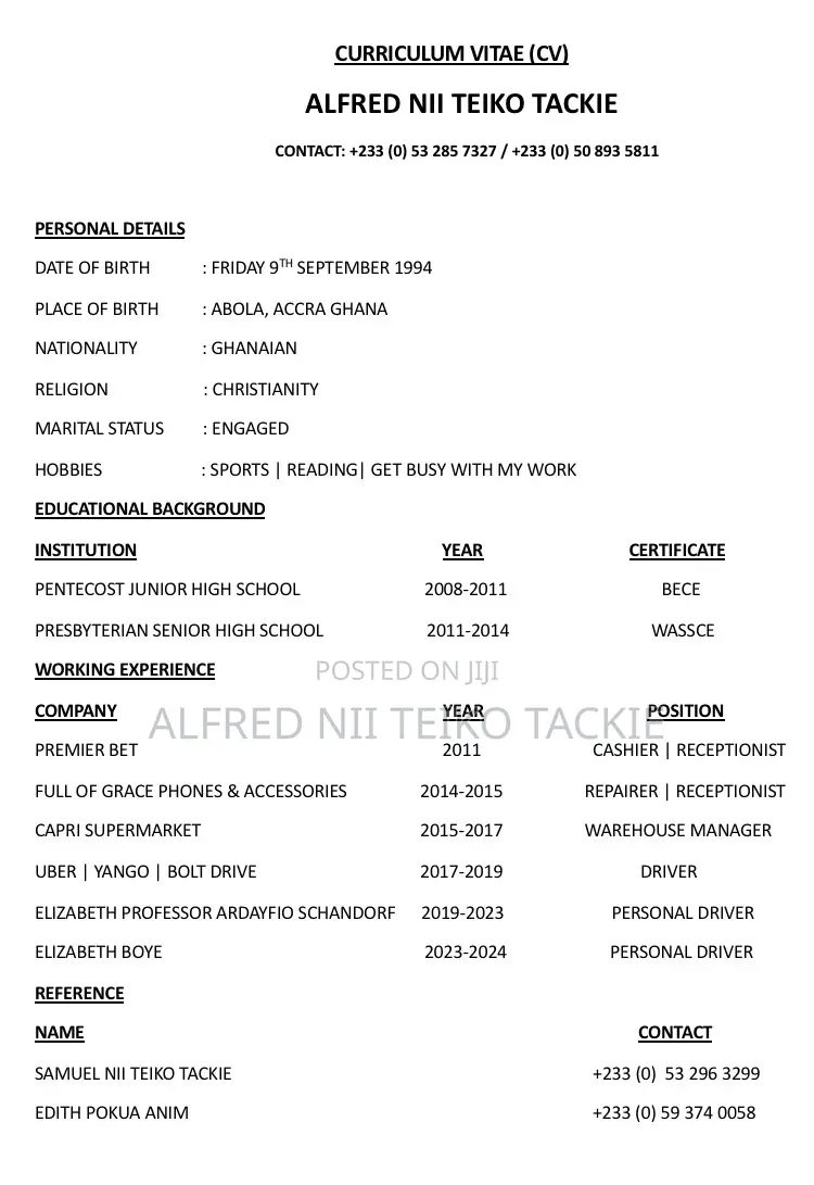 Looking For A Car To Drive Or A Company Car To Work With.