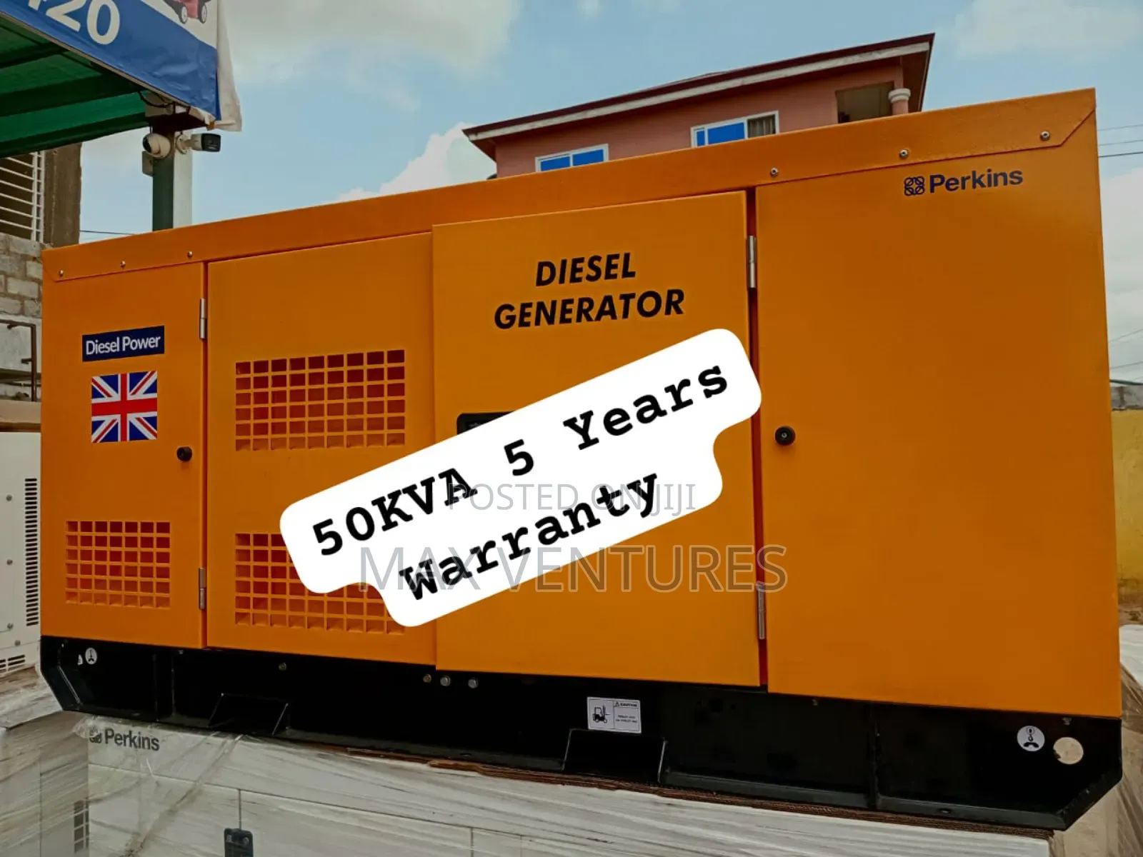 Industrial Grade Power Backup 50kva Perkins Diesel Genset
