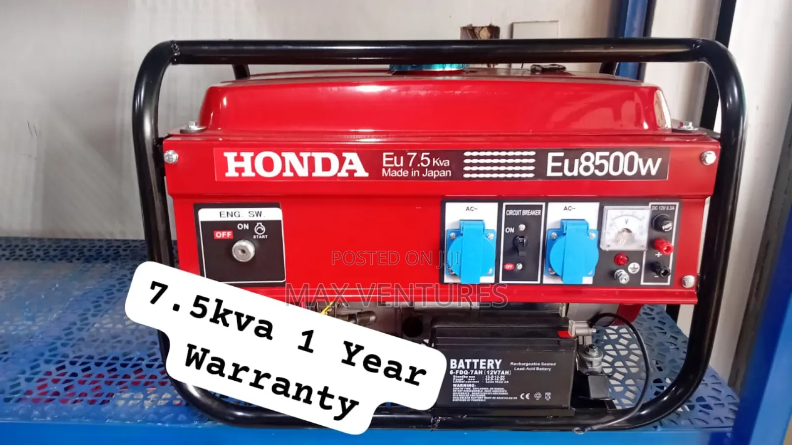 Honda 7.5kva 8500watts Gasoline Portable Generator