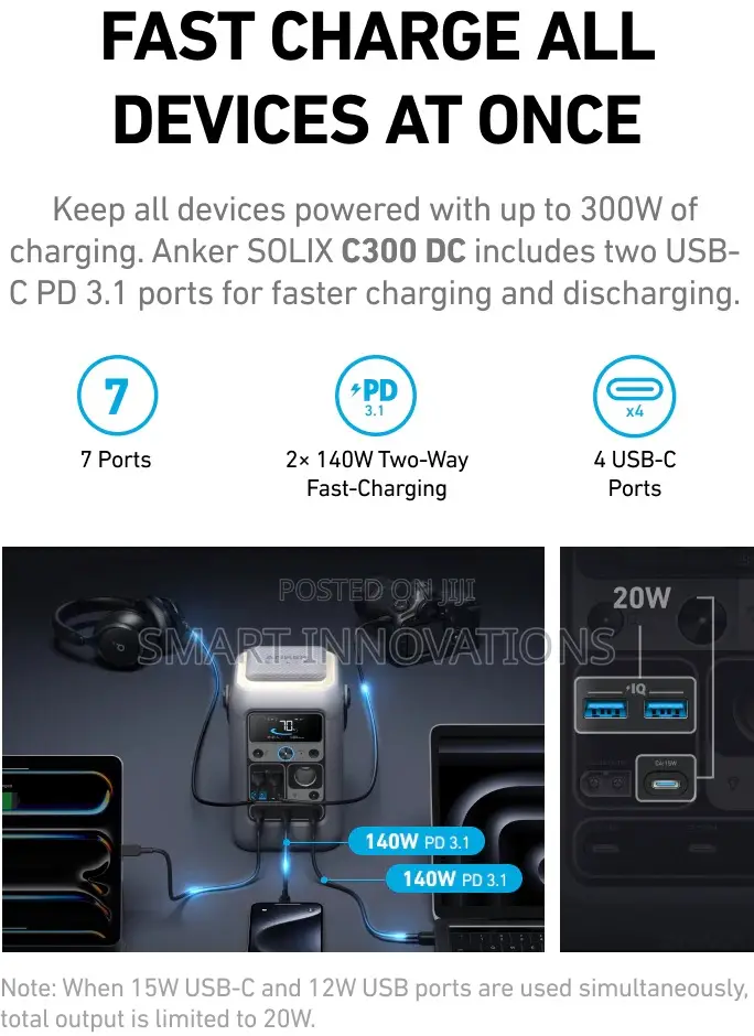 Anker Solix C300 Dc Power Bank Station