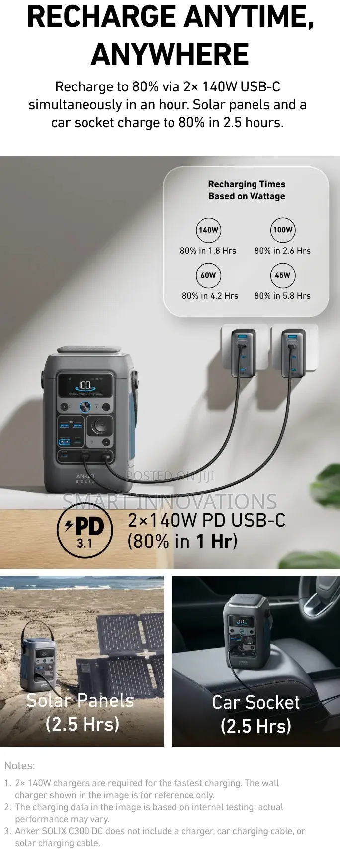 Anker Solix C300 Dc Power Bank Station