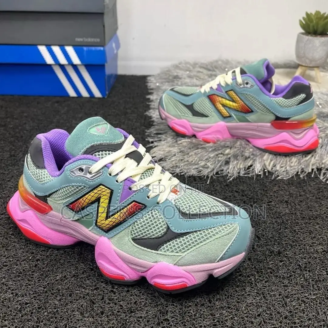 New Balance 9060 "Sage Leaf/Neo Flame" Sneakers