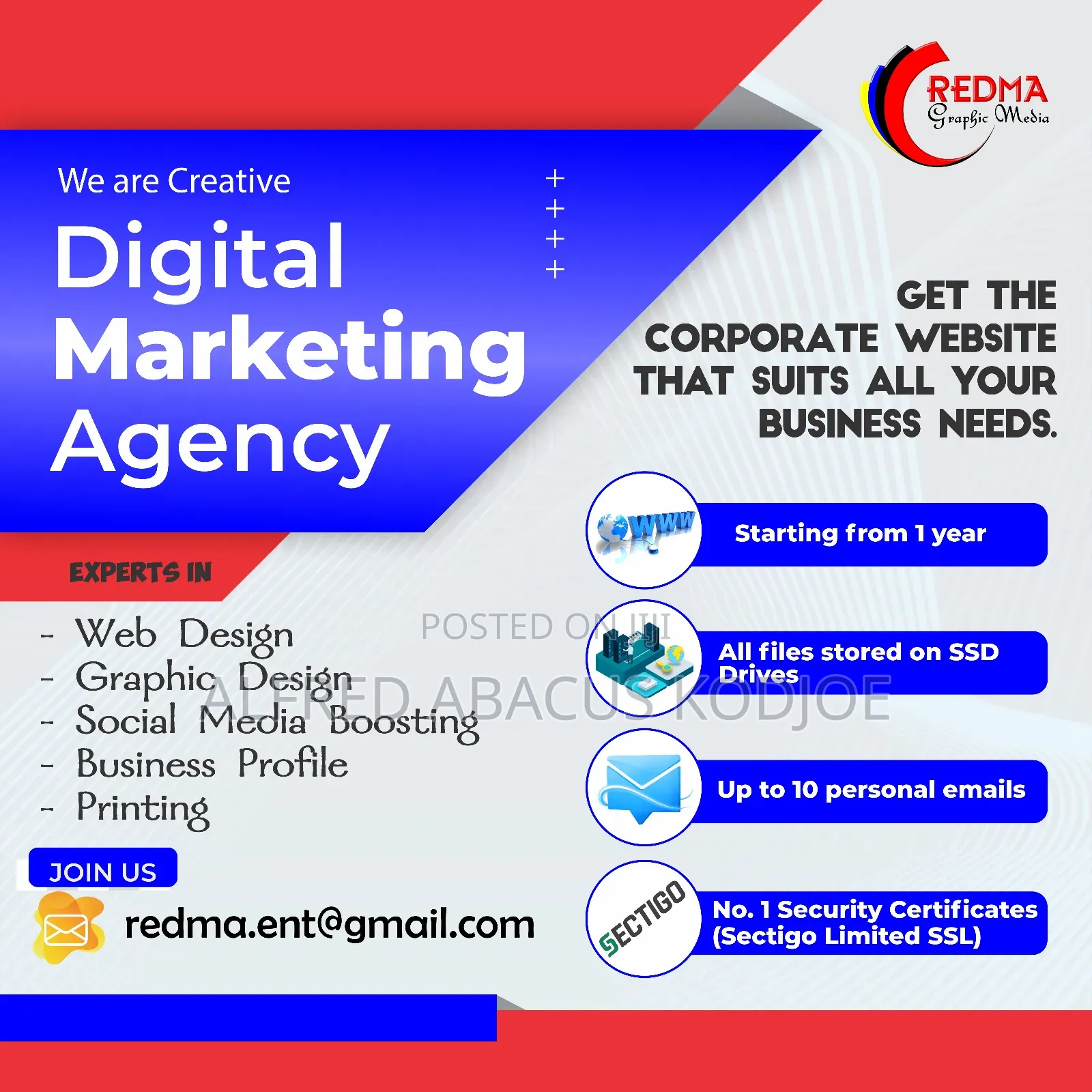 Professional Websites For Business, E-commerce, Dynamic Etc