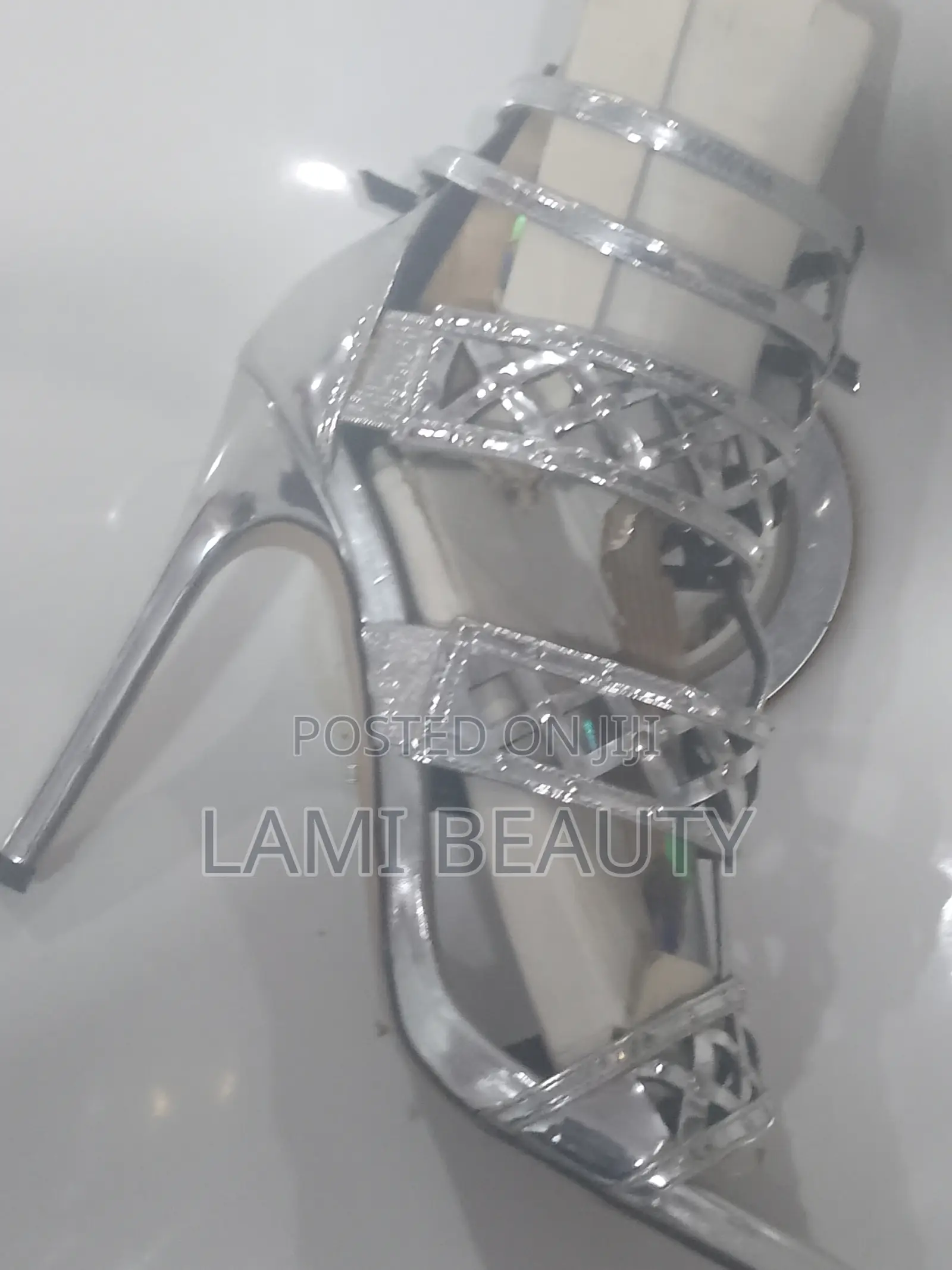 Silver Sandals Heels