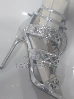 Silver Sandals Heels
