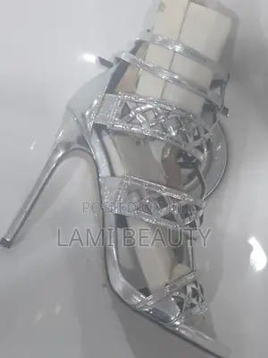 Silver Sandals Heels