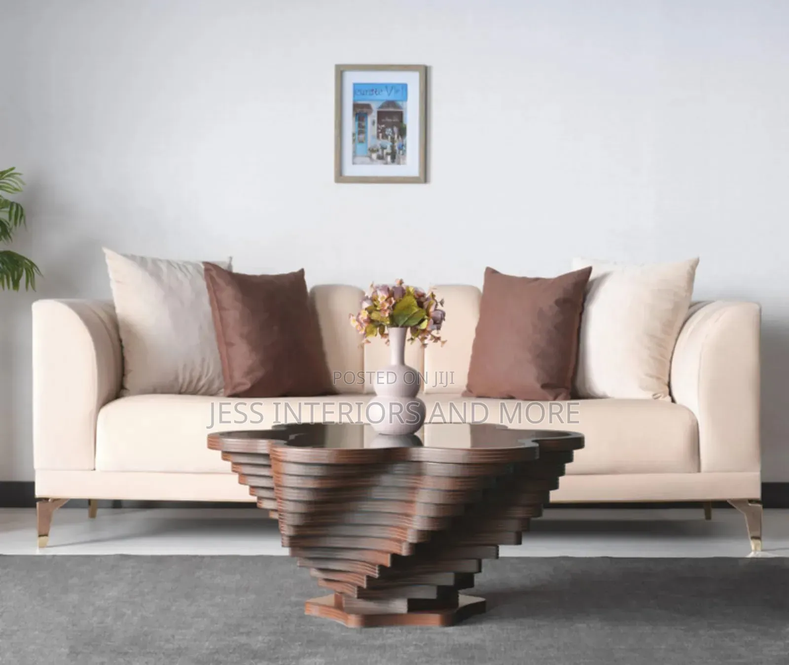 Center Table (Smoked Glass)