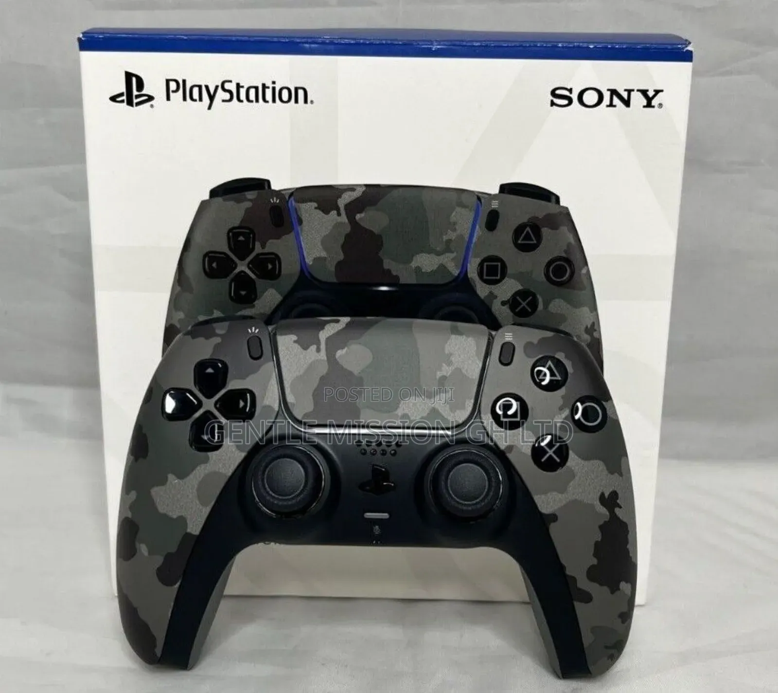 Original Ps5 Gray Camouflage Dualsense Controller Pad