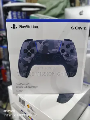 Original Ps5 Gray Camouflage Dualsense Controller Pad