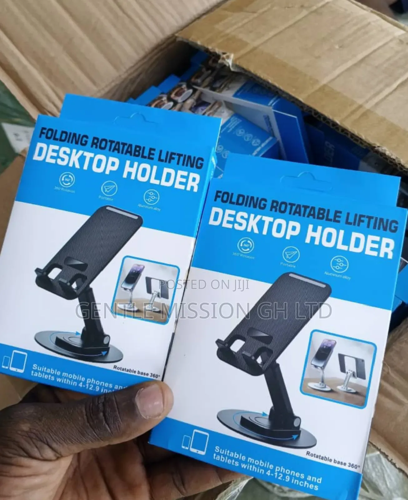 Mobile Phone Stand 360° Rotation Height Nd Adjustable Stand