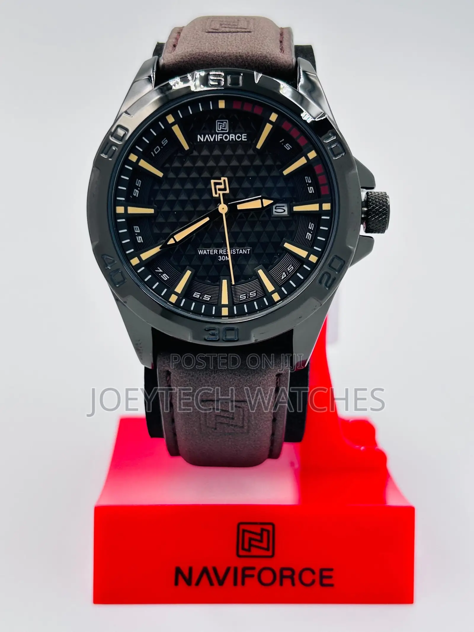 Naviforce Analog Leather Watches