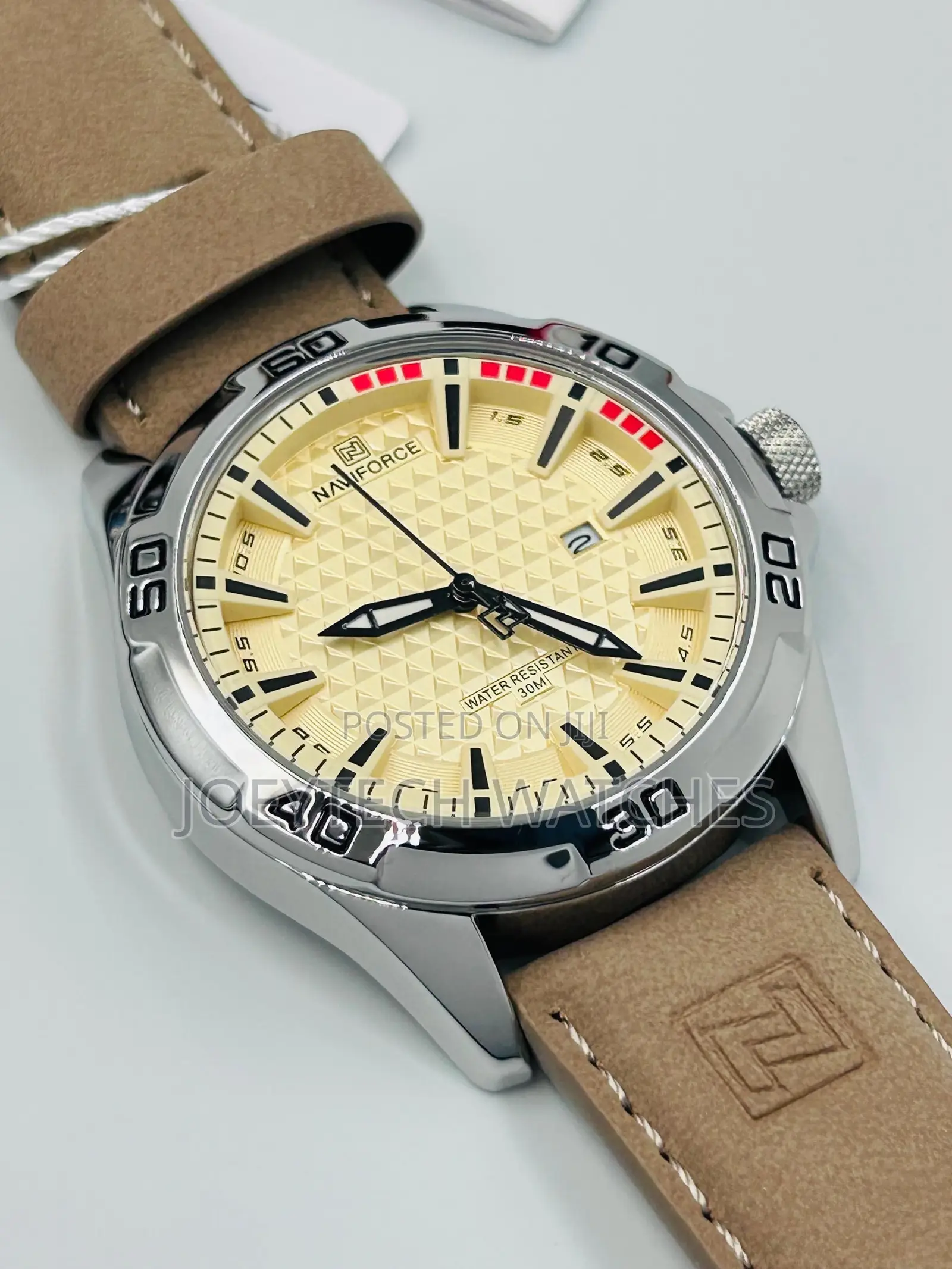 Naviforce Analog Leather Watches