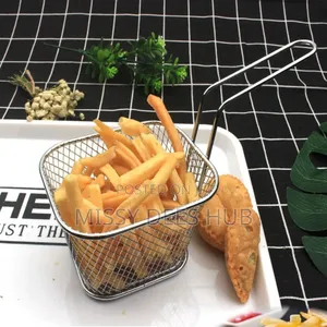 Mini Silver Fries Basket