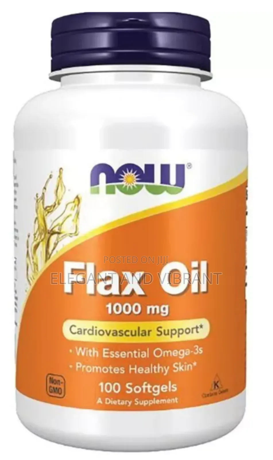 Now Foods Flax Oil 1,000 Mg 100 Soft Gels