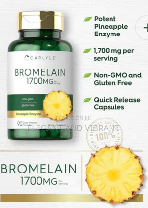 Bromelain 1700mg Per Servings, 90 Capsules.