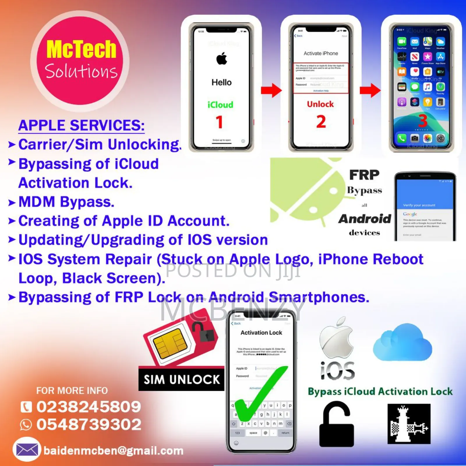 McTech - Unlocking, Flashing, Data Recovery Services Etc