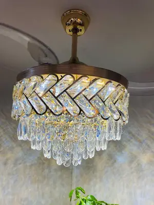 Chandelier With Fan Crystal And Normal Types