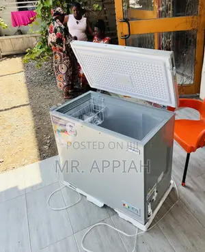 Stainless Steel Nasco Single Door Chest Freezer(198l).