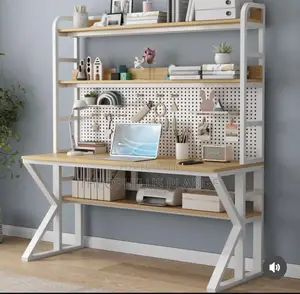 Double Decker Desk / Computer Desk With Pegboard