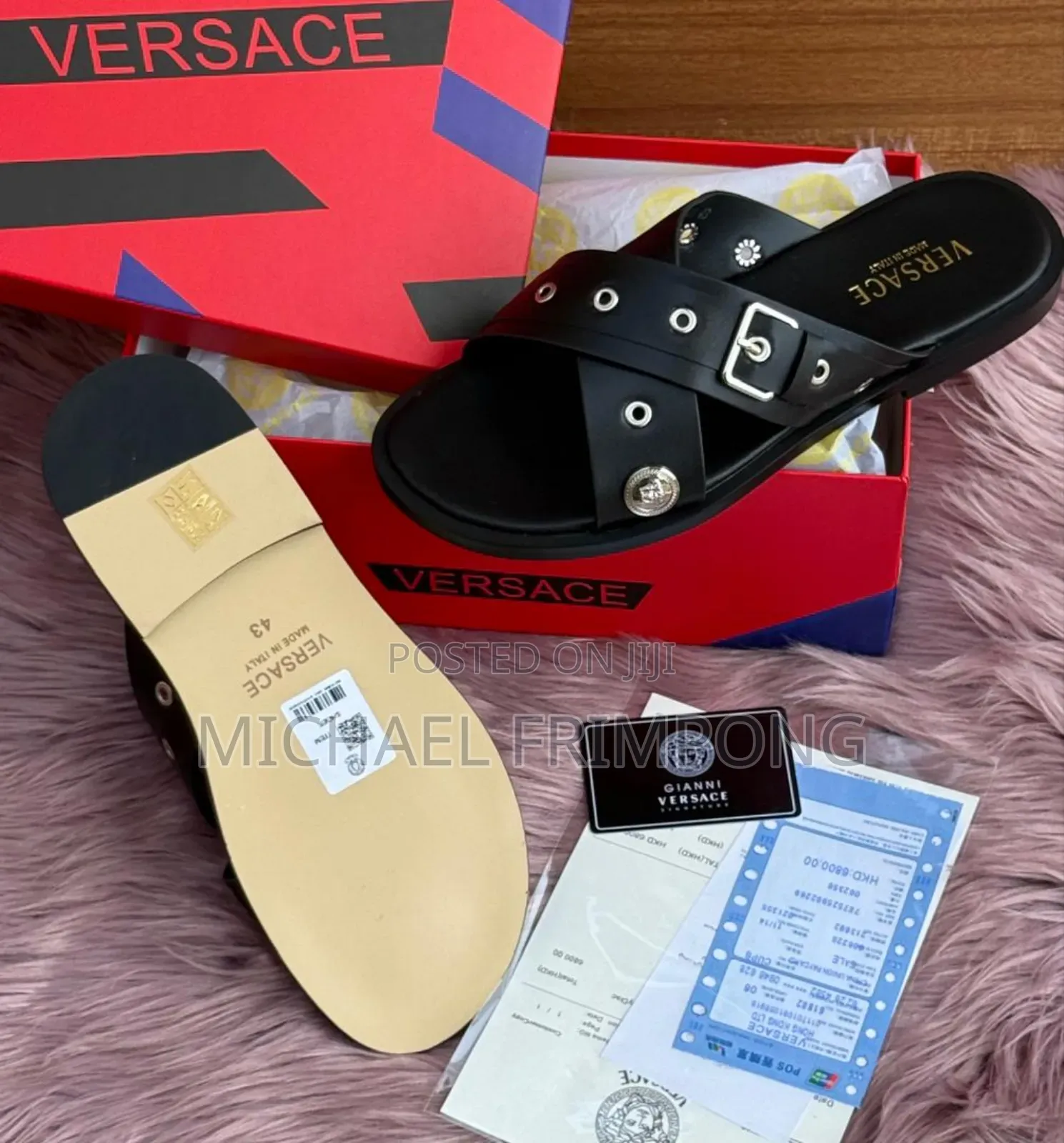 Versace Mens Quality Slippers